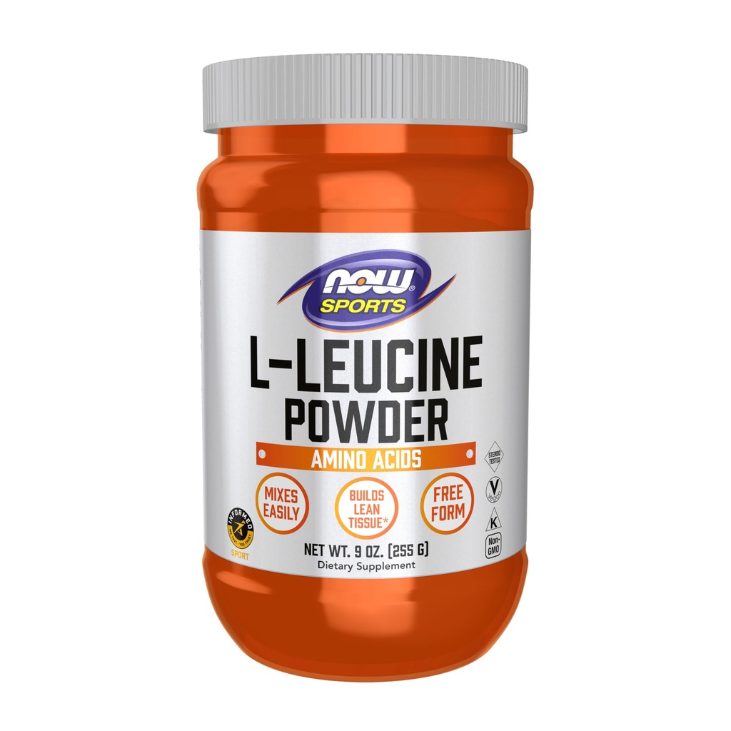 MAINTENANT Foods Sports Nutrition, L-Leucine en poudre, construit tissu maigre*, acides aminés, 9-Ounce