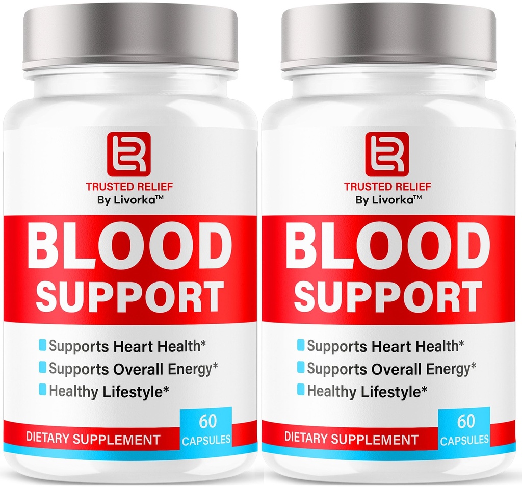 (2 Pack) Trusted Relief Blood Support Capsules - Officiële TrustedRelief Blood Support Vitamine pillen, Natuurlijke Vertrouwde Hulp Geavanceerde Premium Formule Wellness & Overal Health, 60 Capsules voor 2 maanden
