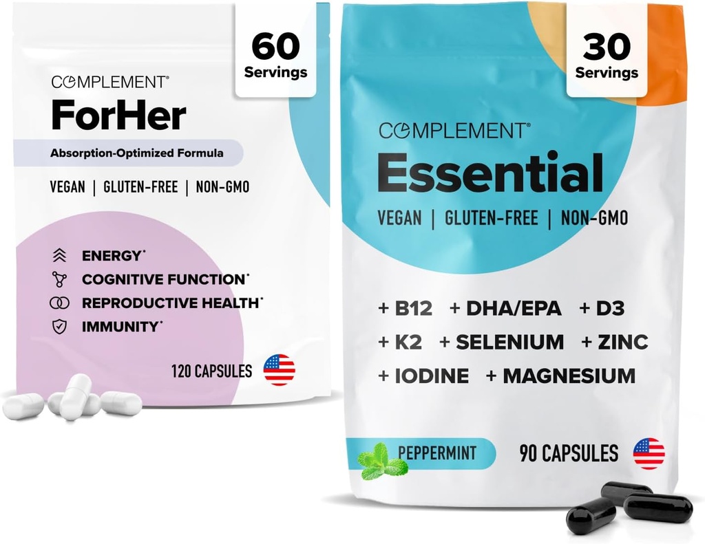 Complement ForHer & Essential Vegan Multivitamine Bundle 