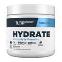 Les laboratoires transparents hydratent naturellement les électrolytes sucrés en poudre - les électrolytes en poudre d'hydratation avec de l'eau de coco, du calcium, du taurine et du potassium - 40 portions, la mangue de pêche