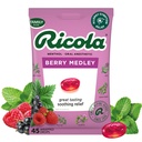 Ricola Berry Medley Throat Drops, 45 Comte, Delicious Throat Relief & Care, Anesthésie orale, naturellement aromatisée
