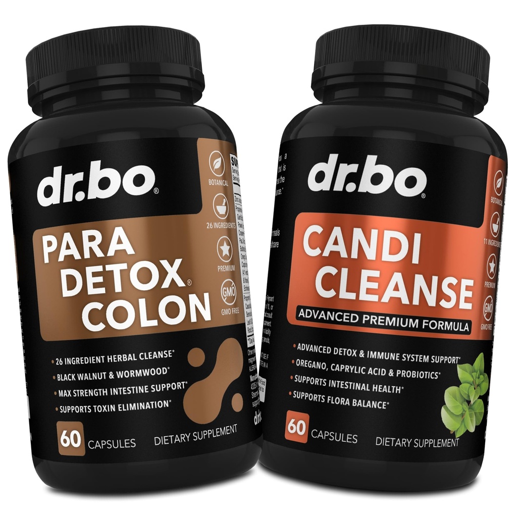 Colon Reinigen Pillen Lichaam Detox & Candi Cleanse - Intestinal Guard Cleanser voor Maag en Orale Kruiden Oregano & Caprylzuur Probiotische Complex Capsules, Herbal Wormwood Zwarte Walnoot Kruid Vrouwen
