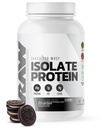 RAW Whey Isolate Protéine Poudre, Cookies N Crème - 100% herbe-Fed Sport Nutrition Protéine Poudre pour la croissance et la récupération musculaires - faible teneur en gras, faible teneur en glucides, naturellement aromatisée et sucrée - 25 portions