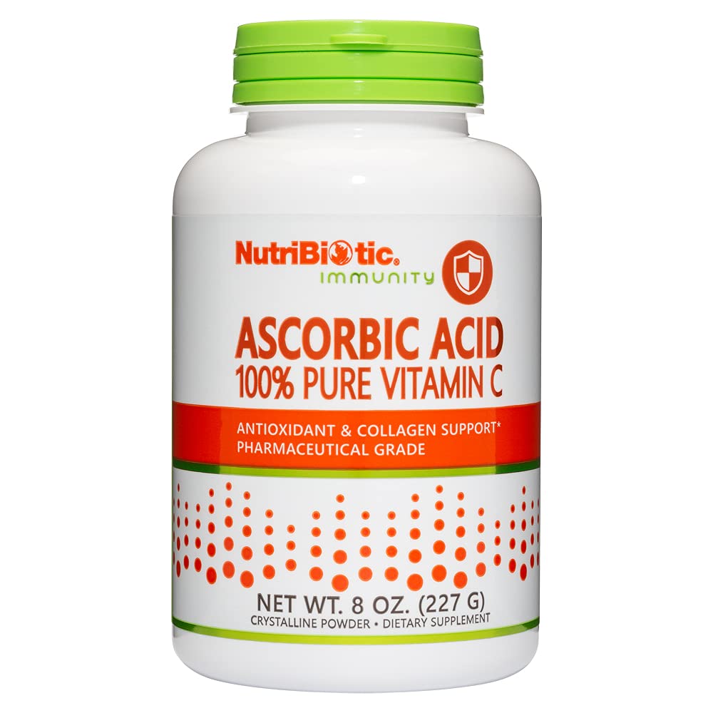 NutriBiotic Ascorbic Acid Vitamin C Powder, 8 Oz 