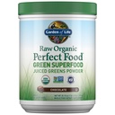 Garden of Life Raw Organic Perfect Food Green Superfood Juiced Greens Poudre - Chocolat, 60 portions, non-OGM, sans gluten, supplément alimentaire végétal entier plus probiotiques, enzymes