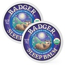 Badger slaapbalsem, biologische essentiële olie Aromatherapie Natuurlijke slaapbalsem voor volwassenen en kinderen, ontspannende en kalmerende Lavender & Bergamot natuurlijke slaapsteun, .75 oz Tin, 2-pack