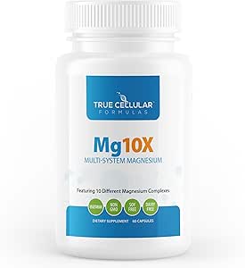 Mg10X Multi-System Magnesium | Supplement to Support Sleep - 60 Capsules | Enhanced Sleep, Immune System & Metabolic Support | Includes Magnesium Glycinate, Citrate and More
