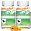 2 Pack Lutein Gummies 25mg, Sugar Free Lutein Zeaxanthine Supplementen Gummies, Eye Health Supplement voor volwassenen, Oogvitaminen Lutein voor Vision en Blauw Licht Bescherming, Mango smaak, 120 Tellen