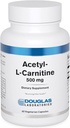 Laboratoires Douglas L'acétyle L-Carnitine 500 mg soutient la fonction cérébrale et nerveuse pendant le processus normal de vieillissement*