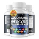 Glucosamine Chondroitinsulfaat Methylsulfonylmethaan Hyaluronzuur Turmeric Gember Vitamine C, D3, Black Pepper -150 Capsules- Made in USA