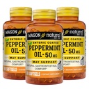 MASON NATURAL Peppermint Oil 50 mg Enteric Coated Supplément, 270 jours de soutien gastro-intestinal pour Bowel, pilules softgel fonctionnant normalement