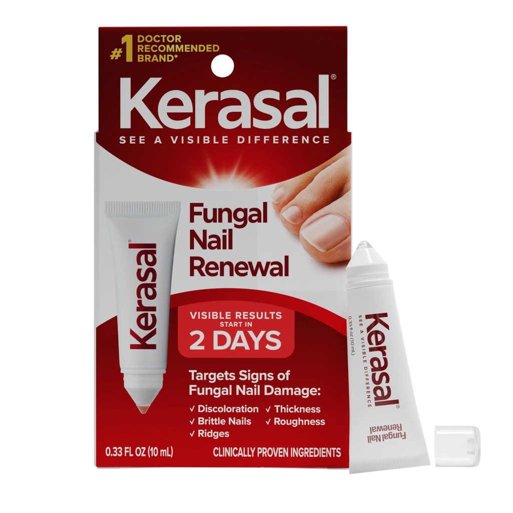 Kerasal Nail Schimmel Extra Sterkte Restoratieve Nagel Reparatie voor Beschadigde Nagels, 0,33 fl oz (Verpakking mei Vary)