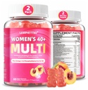 Multivitamine voor vrouwen Gummies voor 40+ met Omega-3, Niacinamide, B-Complex, Luteïne, IJzer, Choline, Fosfatidylserine, Vitamine D3 voor huid, haar, energie, Immune, Bone - Vegan, Suikervrij, 120Cts