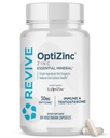 Revive MD Zink Mineraal Supplement voor mannen en vrouwen - Ondersteunt Immuniteit & Cellular Health met 50 mg OptiZinc - Antioxidant & Immuun Ondersteuning - 60 capsules
