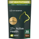 VetriScience 27+ Active Health Kauwen, Nu Cat Dagelijks Multivitamine voor Katten en Kittens, Balanced Vitaminen, Mineralen en Antioxidanten, Gezondheid en Wellness Ondersteuning, Vis, 30 Tellen