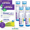 Boiron SleepCalm On The Go Slaaphulp voor diepe, ontspannende, rustgevende nachtrust - Melatonine-Free en Non Habit-Forming - 80 Tel per Buis - 4 Tubes met Blue Pen