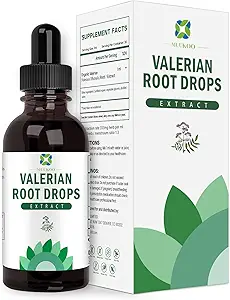 Valeriaan Root Liquid Drops Valeriaan Root Extract Liquid Valeriana officinalis, Herbal Supplement, Ondersteuning Slaap, Kalm en Stress Relief,1-Once