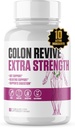 Colon Revive Extra Sterkte #1 Beoordeelde Colon Cleanse & Detox Supplement Verteringsondersteuning, Verminder opgeblazenheid, Constipatie Relief w/Buckthron, Alfalfa, Aloë Vera + meer voor mannen en vrouwen - 60 pillen