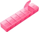 Extra grote pil Organisator Weekly, KAPENS Dagelijkse pil Case Box Grote capaciteit compartementen, 7 dagen pil containers voor de geneeskunde Supplementen vitamine visolie, rood