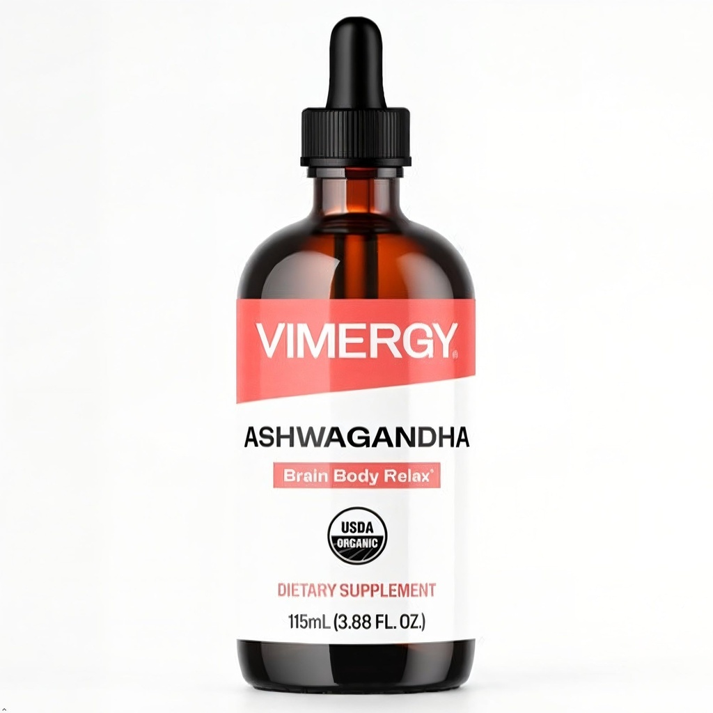 Vimergy USDA Organic Ashwagandha Liquid Extract, 57 Servings 