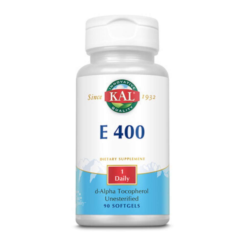 KAL E-400 D-Alpha Tocoferol 400 IE Softgels, 90
