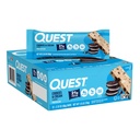 Quest Nutrition Cookies & Crème Protein Bars, 21g Protéines, 1g Sucre, 4g Net Carb, Sans gluten, Keto Friendly, 12 Compte