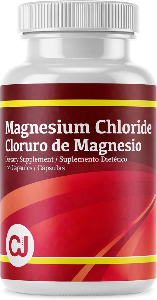 Magnesiumchloride - Cloruro de Magnesio, 100 Capsules, Essentiële Minerale Supplement, Ontspanning