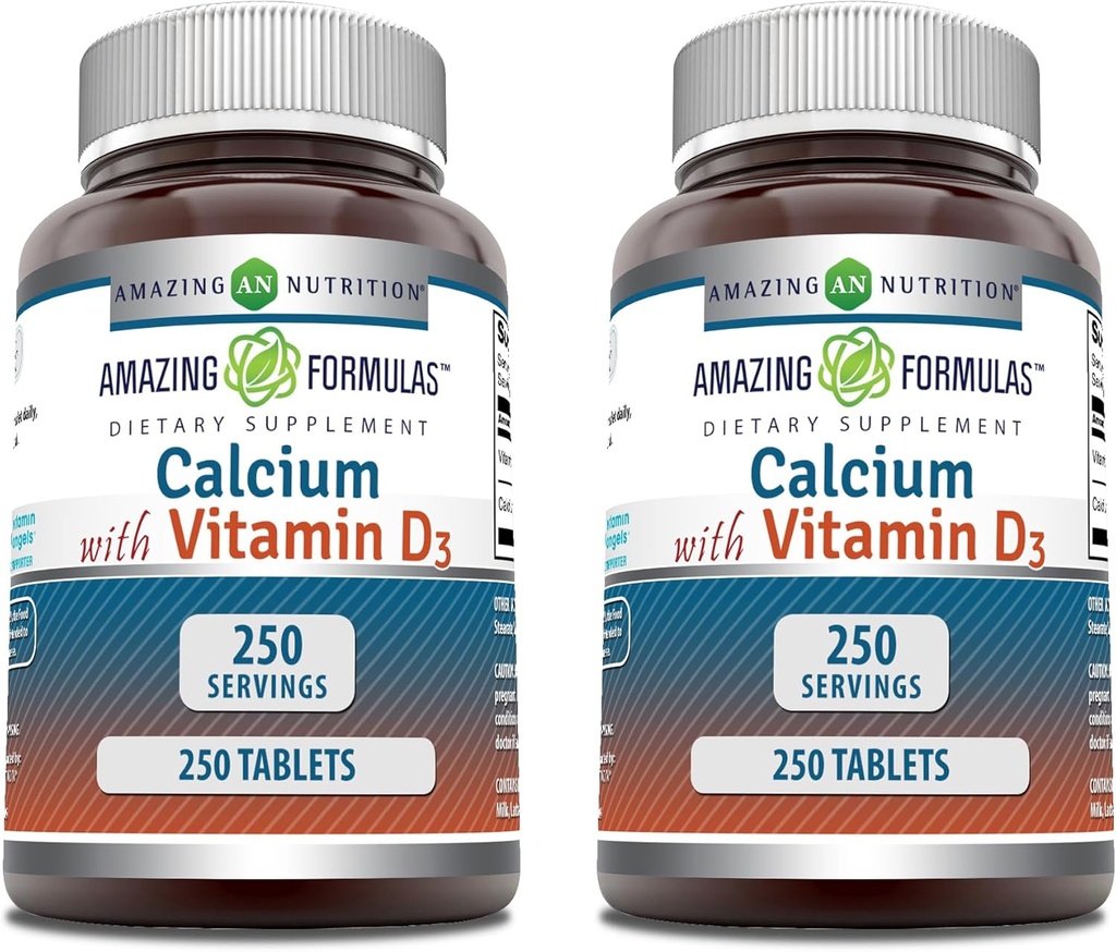 Verbazingwekkende Formules Calcium met vitamine D3 Supplement 