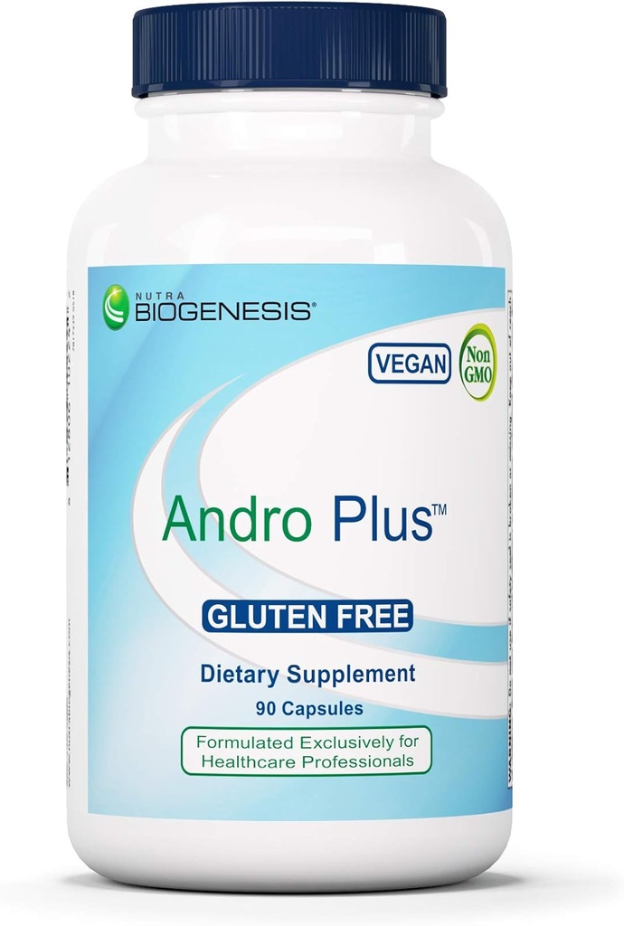 Nutra BioGenesis Andro Plus - Tribulus Terrestris Extract voor mannen, Maca Root Supplement voor de vitaliteit van mannen met Muira Puama, Gezondheid en Wellness Ondersteuning - 90 Vegetarische Capsules