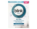 BLINK Tears Eye Drops for Dry Eyes, Conservative Free Smeer Eye Drops, Steriele Single Use Flacons, Voorzichtige Eye Care for Mild to Matige Dry Eye Symptoom Relief, 25 Tellen, 0,01 fl oz Vials