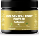 Goldenseal Root Powder - 4 oz, 113 porties *USA Made & Tested* Pure Natural Goldenseal Root Powder Supplement