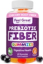 Prebiotic Fiber Gummies by Feel Great Vitamin Co (60 Gummies) Helpt bij het verbeteren van de spijsvertering gezondheid, het herstellen van natuurlijke Gut Flora, en ondersteuning van de algehele gezondheid & Immunity*