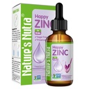 Nutra Happy Zinc de la nature, Zinc liquide Premium pour bébé, bébé, enfants et enfants, Zinc chélate TRAACS, haute biodisponibilité, non-OGM, Kosher, 2 Fl. Oz (60ml)