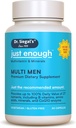 Dr. Siegal's Just Genoeg Multivitaminen voor mannen - 60 Capsules - 60 Servings Vegetarische Multivitamine voor mannen Capsules - Mannen Dagelijks Multivitamine - Heren Multivitaminen & Multimineralen Supplement