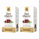 Solgar Tart Cherry 1000 mg, 90 plantaardige capsules (verpakking 2) - Antioxidant met quercetine, chlorogeen zuur en anthocyaninenverbindingen - Non-GMO, veganistisch, glutenvrij, zuivelvrij - 180 totaal porties