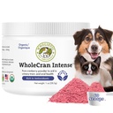 Wholistic Pet Organics WholeCran Intense: Poudre de canneberge biologique pour chiens Urinary Tract Support Rein Support pour chiens UTI Traitement Vitamine C et antioxydants Produit d'incontinence pour chiens