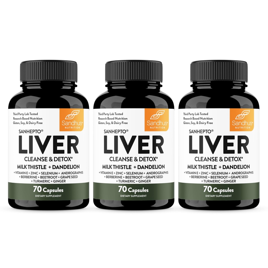 Sandhu's Lever Reiniging Detox & Repair Support 