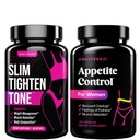 Unaltered Belly Fat Burner & Suppresseur d'appétit - Ensemble de perte de poids pour les femmes - 1 mois d'approvisionnement