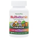 Natures Plus Dierenparade Kinderen Kauwbare Multivitamine - 90 Animal-Shaped tabletten - Natuurlijke Assorted Smaken - Vegetarisch, Glutenvrij - 45 Serven