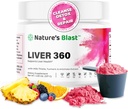 Lever 360 - Lever Reiniging Detox & Reparatie Poeder met melk distel, kurkuma & Artichoke Extract Fruit Punch smaak 