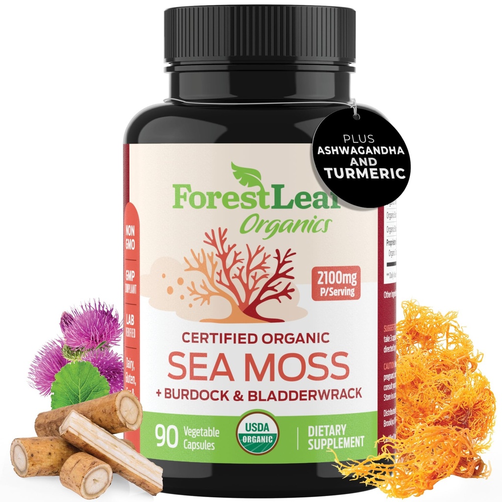 ForestLeaf Biologische Ierse Zee Mos Capsules 