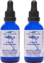 Eidon Liquid Silica Mineral Concentrate - Silica Supplement voor haar, huid en nagels, Silica Drops ter ondersteuning van collageen productie, Geen toegevoegde suiker - 2 oz, 2 Pack