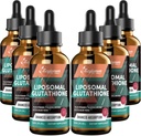 2000MG Liposomal Glutathion Liquid Drops, Ultra High Absorptie, Natural Detoxification, Immuun System & Skin Supprot*, L-Glutathione, Vitamine C & Hyaluronic Acid, Capsules Alternatief, 12.12 OZ