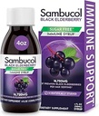 Sambucol Black Elderberry Sirop sans sucre - Sambucus Elderberry Sirop pour adultes Immune Support, Elderberry liquide, Extrait de mûrier - 4 Fl Oz