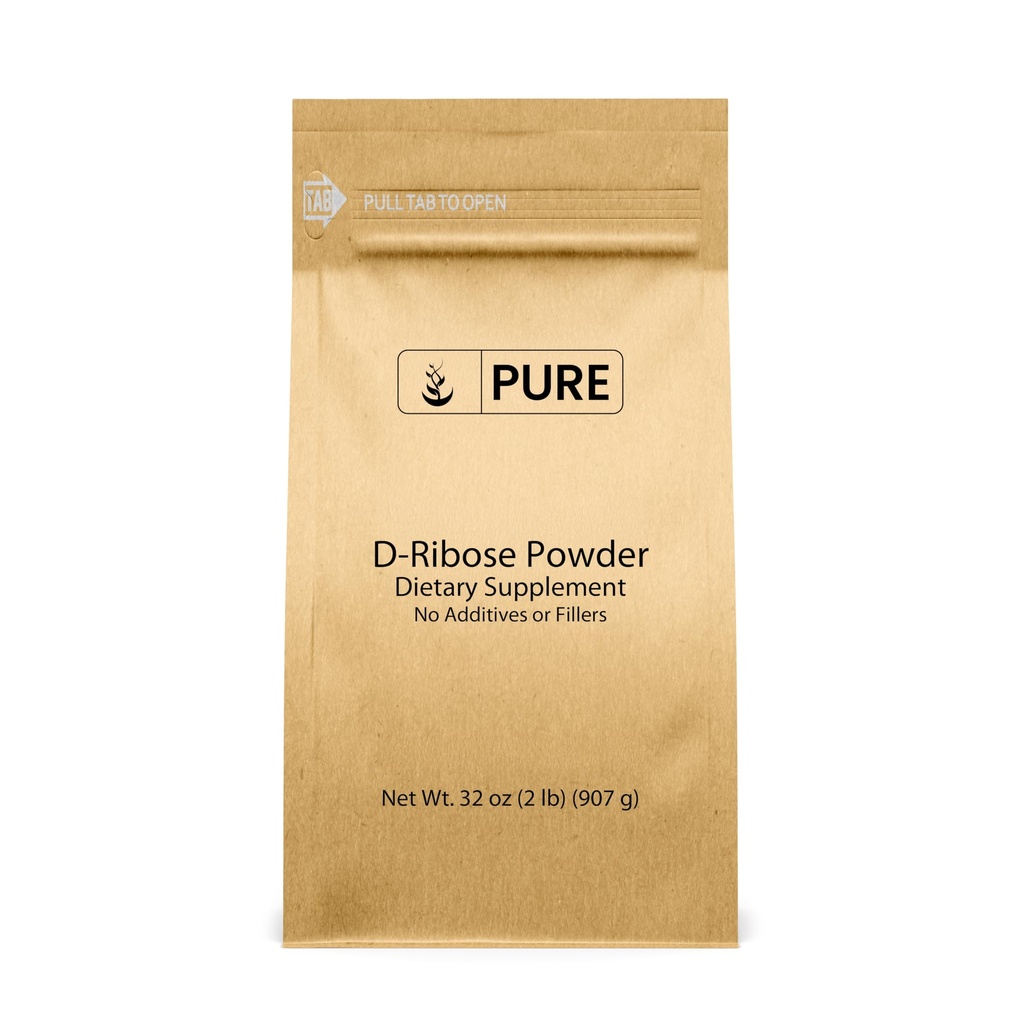 Pure Original Ingrediënten D-Ribose (2lb) Voedingssupplement, Non-GMO, Glutenvrij, Ongearomatiseerd