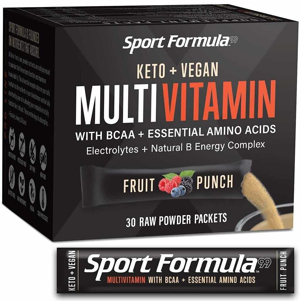 Liquid Multivitamine Drink Mix Vitamine Poeder BCAA zal uw maag dagelijks Keto MultiVitamine voor mannen en vrouwen Aminozuur Poeder Fruit Punch Packet Multivitamine Poeder Elektrolyten
