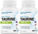 Purigen Labs Taurine 1000mg [High Potency] Totaal 240 Veg Capsules 