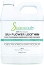 Lécithine de tournesol Huile liquide de Lécithine Cold Pressed Unrefined (en anglais seulement) USP Grade Unbreached 100% Pure Natural Lécithine Huile de Lécithine Skin Hydratant, Soap Making, Lotion (en anglais seulement) 32 fl oz