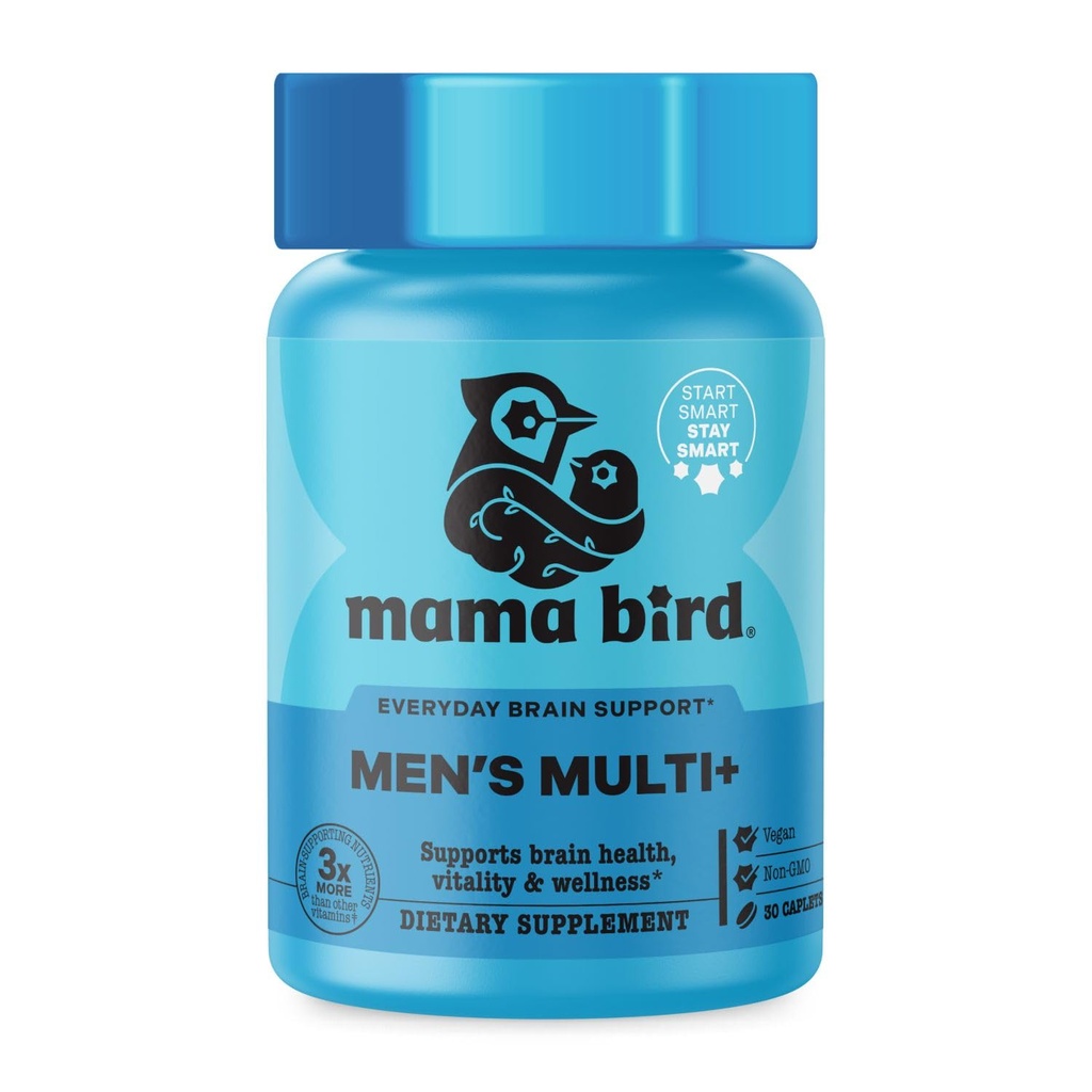 Best Nest Wellness Men's Multi Plus - Dagelijkse Multivitamine voor Hersenen & Energie Gezondheid Ondersteuning - Dagelijkse Multivitamine voor Mannen - Probiotica & Digestive Enzyme Formula - 30 Caplets