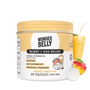 Bloat de Wonderbelly + Relief de gaz, Comprimés croustillants extra-fort, avec 125 mg de Siméthicone, Pas de Talc ou de Tee, Smoothie de Mangue, 42 Compte